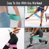 Healthsmart Fabric Resistance Bands, Targets Abs, Glutes, Quads, Calves, Hamstrings, 3 bands with Variable Resistance Levels - 2 of 4