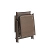 Outdoor Aluminum Adjustable Chaise Lounge - Brown/Black - Crestlive Products - image 4 of 4