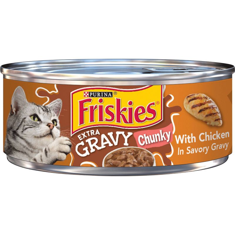 Purina Friskies Extra Gravy Chunky Wet Cat Food - 5.5oz, 1 of 7