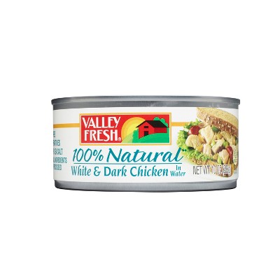 Valley Fresh White & Dark Chicken in Water - 10oz