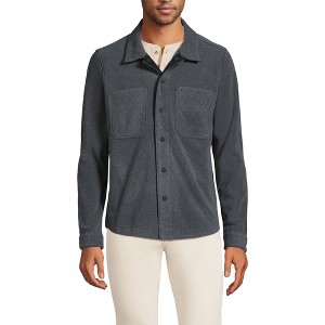 Lands' End Men's Anyweather Fleece Shirt Jacket - 1 of 4