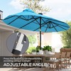 Double-sided Patio Umbrella, 9.7' Outdoor Umbrella with Tilt and Crank, LED Solar Light and 12 Ribs - 4 of 4