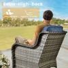 HOMLUX 6 Pcs Outdoor Patio Furniture Set High Back Sofa and Swivel Chairs Set - 4 of 4