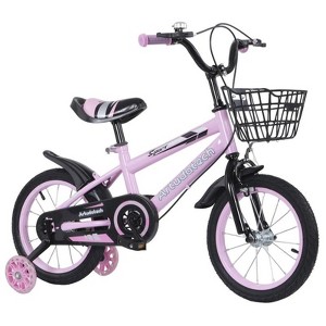 Topteng 14/16/18" Kids Bike, Child Bicycle for Boys and Girls with Auxiliary Wheels - 1 of 4