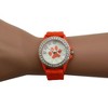 Olivia Pratt Every Day Silicone Paw and Rhinestones Colorful Women Watch - 4 of 4