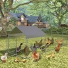 Large Metal Chicken Coop, Heavy Duty Walk-in Chicken Runs w/Waterproof & Anti-Uv Cover, Portable Poultry Cage Backyard Farm Playpen for Rabbit Duck - 2 of 4