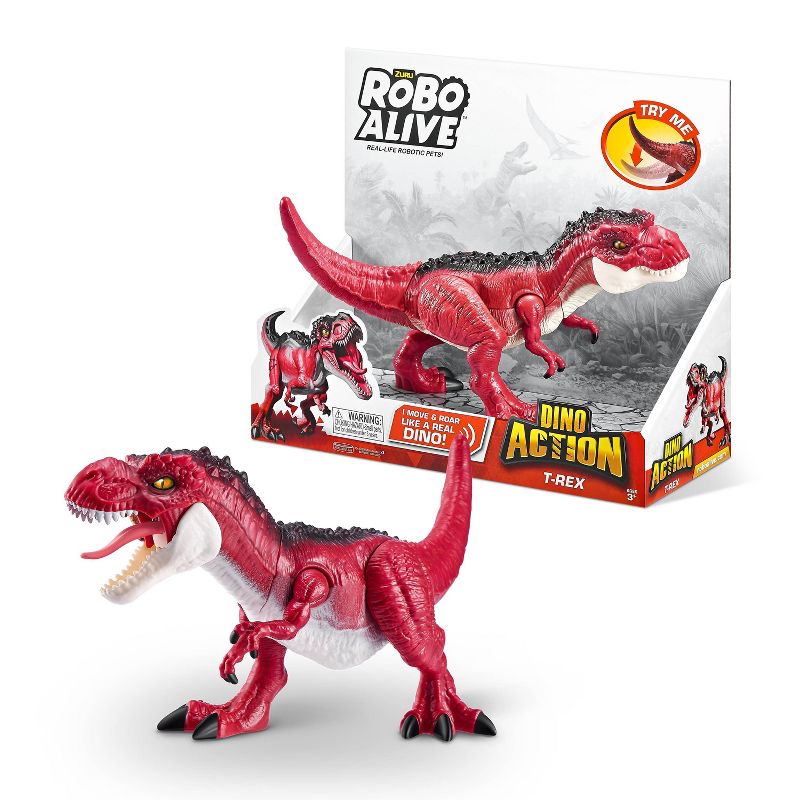 Robo Alive Dino Action T-Rex Robotic Dinosaur Toy by ZURU, 1 of 9