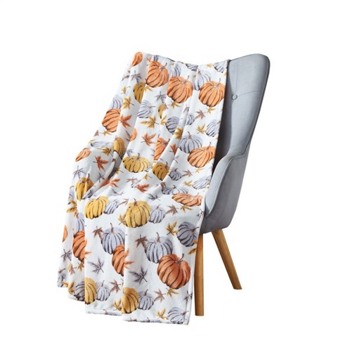 Harvest Fall Pumpkin Oversized Plush Throw outlet Blanket