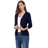Clearlove Women's 3/4 Sleeve Button Down Sweater Cardigan - 2 of 4