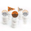Big Dot of Happiness Basketball - Let the Madness Begin - Dessert Cupcake Toppers - College Basketball Party Clear Treat Picks - Set of 24 - 2 of 4