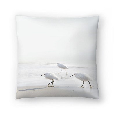 C&F Home 18 x 18 Blue Heron Coastal Indoor/Outdoor Decorative Throw Pillow