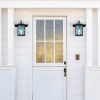 River of Goods 11.75" 1-Light Aqua Mission Style Outdoor Wall Lantern Sconce Bronze : ETL Listed, Metal & Glass - 4 of 4