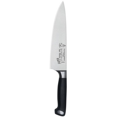 Messermeister San Moritz Elite Stealth Professional 8 Inch Extra Sharp Stainless Steel German Chef's Kitchen Knife