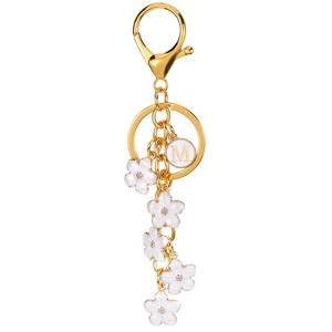 Unique Bargains  Metal Small Beautiful Personalized Flower Keychain for Handbag Purse - 1 of 4