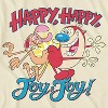 Mens Nickelodeon 90's Classic Shirt - Ren & Stimpy Happy Happy Joy Joy Vintage T-shirt (Natural, Large) - 2 of 4