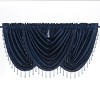 Kate Aurora Ultra Lux Faux Silk Regency Crinkle Rod Pocket Semi Sheer Crystal Beaded Window Valance - 2 of 4