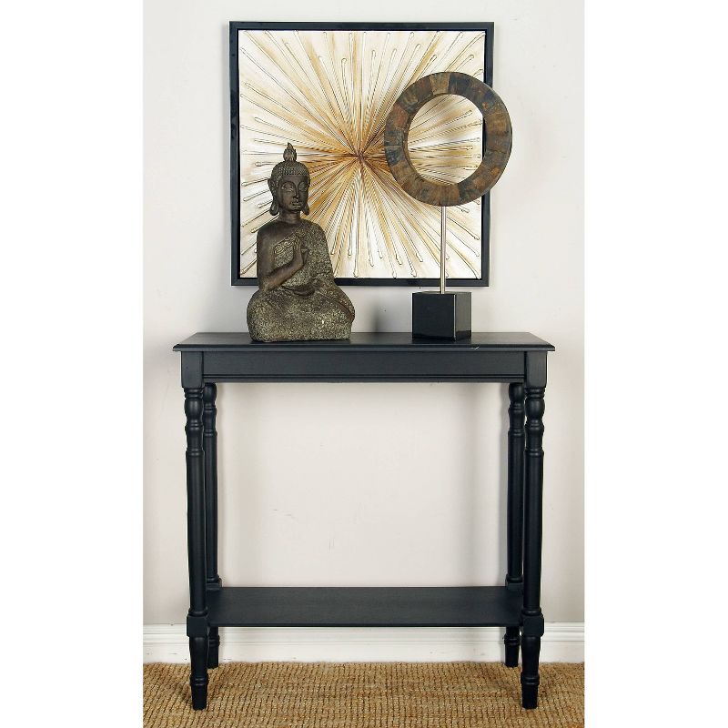 Traditional Wood Console Table Black - Olivia &#38; May, 1 of 19