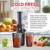 Elite Cuisine Compact Cold Press Slow Juicer - Black - 3 of 4