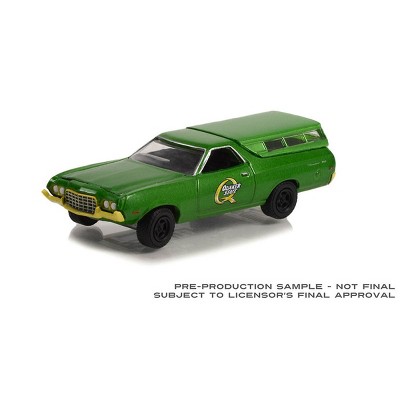 Greenlight Collectibles 1/64 1972 Ford Ranchero 500 with Camper Shell Blue Collar Series 11 35240-B