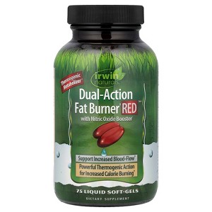 Irwin Naturals Dual-Action Fat Burner Red, 75 Softgels - 1 of 4