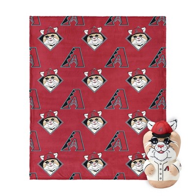 MLB Arizona Diamondbacks Mascot Silk Touch Throw Blanket and 11" Plush