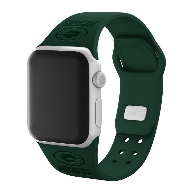 NFL Green Bay Packers Debossed Wordmark Apple Watch Band  
, 1 of 4