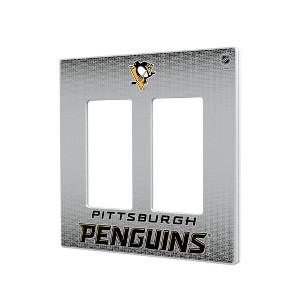 NHL Eastern Conference Teams Linen Hidden-Screw Light Switch Plate for Double Rocker - 1 of 4