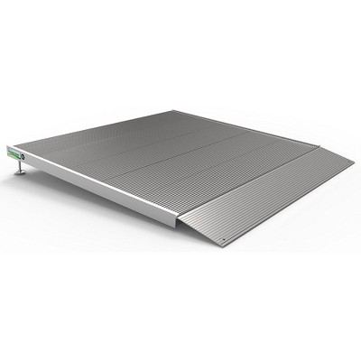 EZ-ACCESS TRANSITIONS Portable Self Supporting Aluminum Angled Entry Threshold Ramp Ideal for Uneven Surfaces or Single Step Rises