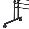 PAGED Modern Computer Desk Rolling Writing Desk with Height Adjustable Desktop and Moveable Shelf for Study, Home Office - 4 of 4