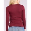 Women's V-Neck Side-Ruched Maternity Long Sleeve Tee | Motherhood Maternity - 2 of 4