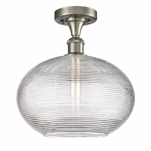 Ithaca - 1 Light Semi-Flush Mount In Industrial Style-12 Inches Tall and 12 Inches Wide - 1 of 1
