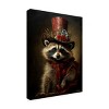 Canvas Wall Art - Momart 'Cute Raccoon With A Red Hat Baroque Style 1' Wall Art for Living Room, Bedroom, or Office Décor by Trademark Fine Art - 14 x - 2 of 4