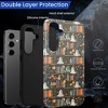 BONGEEK Case Compatible with Samsung Galaxy S24 Plus,Scratch Resistant Hybrid 2-Layer Hard Shell Bright Phone Case, Bookshelf Halloween - 4 of 4