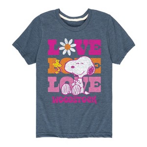 Boys' - Peanuts - Love Woodstock Short Sleeve Graphic T-Shirt - 1 of 4