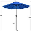Yaheetech 9FT Outdoor Patio Umbrella with Crank and Push Button to Tilt - 3 of 4