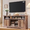 Sincido 66" TV Stand for 75 Inch TVs with Sliding Door & Adjustable Shelf for Living Room - 2 of 4