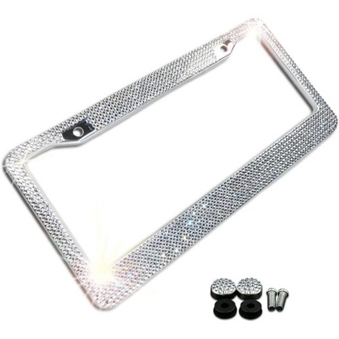 Zone Tech Clear Smoked License Plate Cover Frame Shield Combo - 2-pack License  Plate Clear Smoked And Black Bubble Shield And Frame- Screws Included :  Target