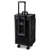 Byootique Rolling Makeup Case Nail Table with 4 pcs Replacement Wheels Black - 4 of 4