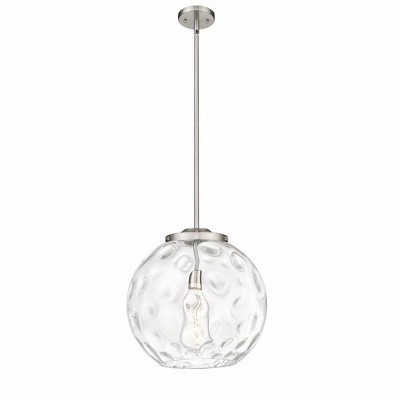 Athens Water Glass - 1 Light Pendant In Industrial Style-17.13 Inches Tall and 15.75 Inches Wide