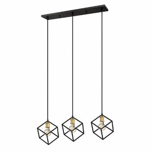 Modern 3-Light Island/Billiard Light - Steel, Dimmable, Eclectic Design for Dining & Game Rooms - 1 of 3