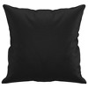 vidaXL Throw Pillows 2 pcs Black 15.7 in.x15.7 in. Faux Leather - 4 of 4