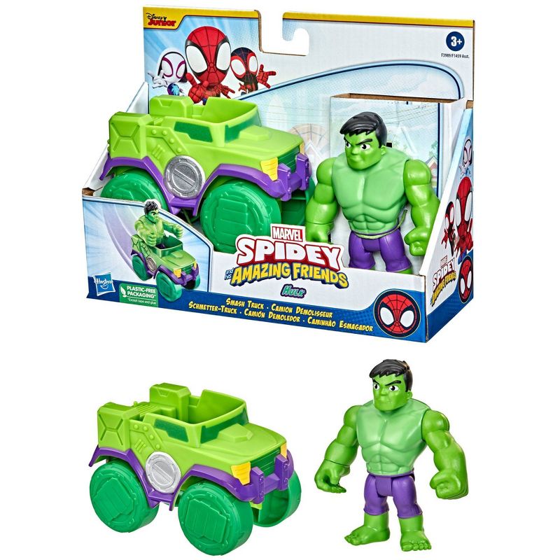 Marvel Spidey and His Amazing Friends Hulk Smash Truck, 4 of 11