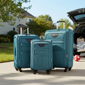 Merax Expandable Softside Luggage 3-Piece Spinner Set with TSA Lock - 1 of 4