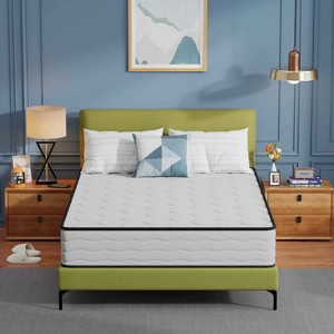 BestMassage 10 Inch Hybrid Mattress with Innerspring and Foam Fiberglass Free Medium Firm Ideal for Back Stomach and Side Sleepers - 1 of 4