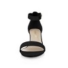 Allegra K Women's Open Toe Block Heel Adjustable Buckled Ankle Strap Sandals - 2 of 4