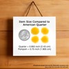 John Bead 0.75in Yellow Pom Poms for Crafts DIY Art Creative, 100pcs - 2 of 4