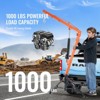 VEVOR Hydraulic Pickup Truck Crane, 1000 lbs Capacity, 360° Swivel, Hitch Mounted Crane with Three Boom Capacities of 500 lbs, Orange - 3 of 4