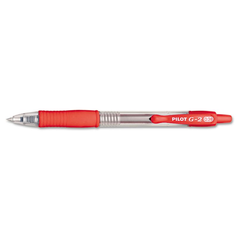 Pilot G2 Premium Retractable Gel Ink Pen Red Ink Ultra Fine Dozen 31279, 1 of 5