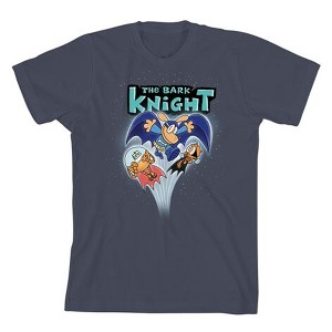 Dog Man The Bark Night Youth Navy Crew Neck Short Sleeve T-shirt - 1 of 2