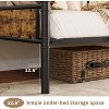 Twin Daybed with Classic Headboard, Metal Bed Frame with Wood Accents, Heavy Duty Steel Slats, Sofa Bed Frame for Living Room, Guest Room, or Bedroom - 4 of 4